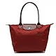 LONGCHAMP LE PLIAGE GREEN刺繡LOGO 摺疊再生尼龍長把水餃包(中款/多色任選) product thumbnail 15