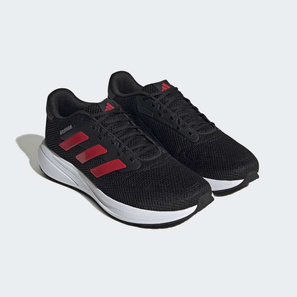 Adidas Response Runner U 男女慢跑鞋運動休閒緩震透氣舒適黑白ID7336