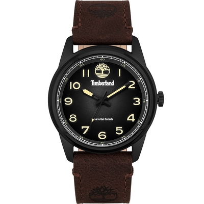 Timberland 天柏嵐 都會時尚大三針手錶 迎春好禮-煙燻黑/45mm TDWGA2152104