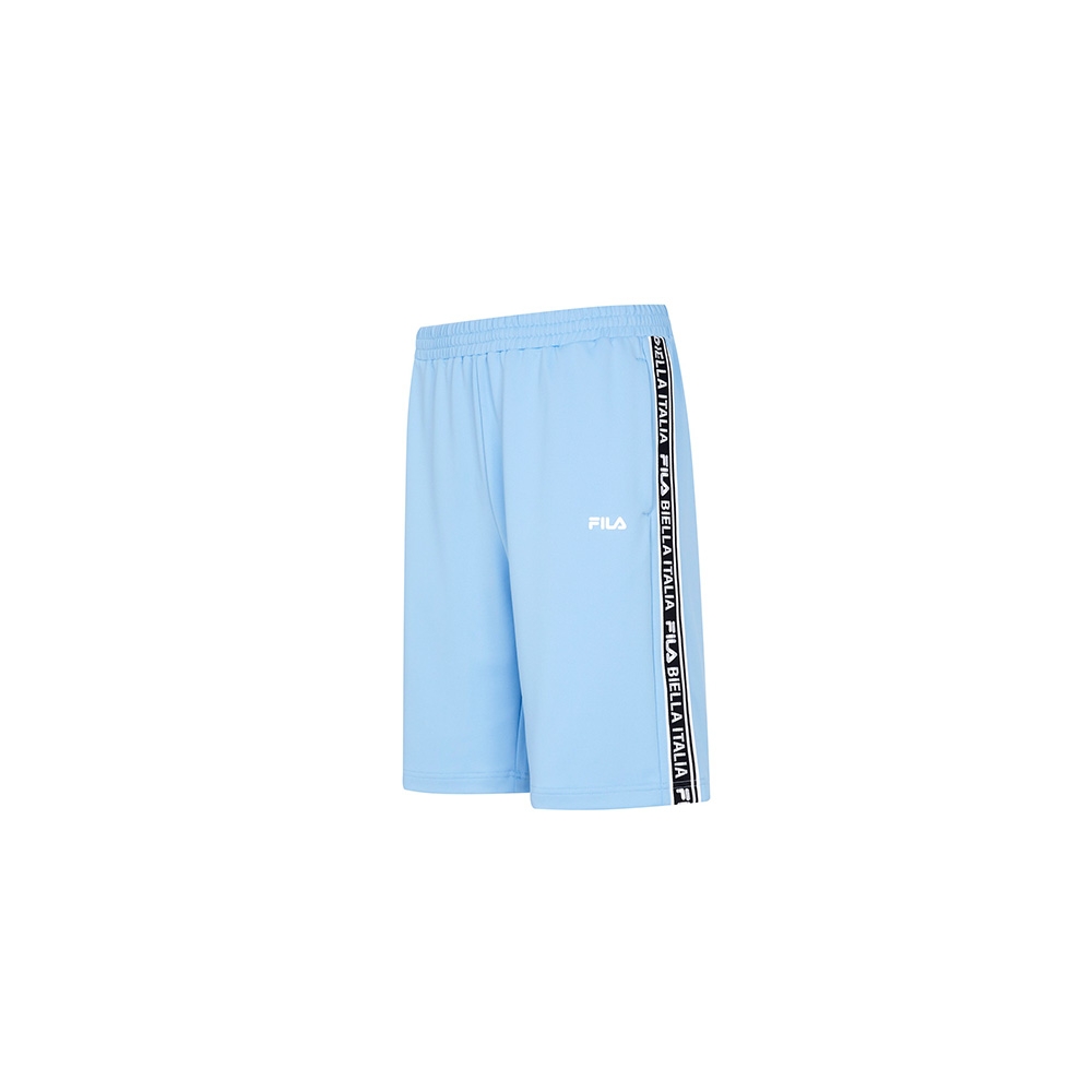 FILA 男抗UV吸濕排汗針織短褲-藍色 1SHX-5305-BU