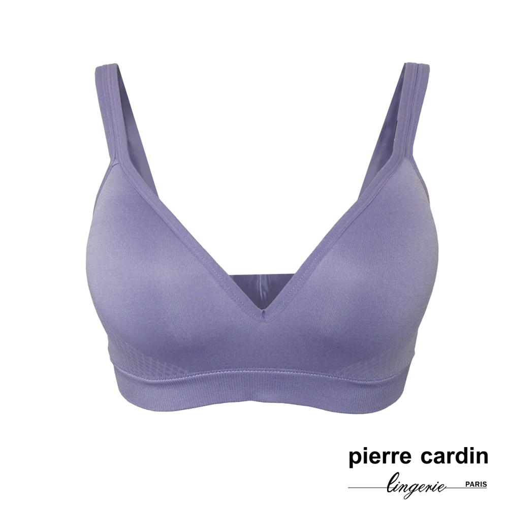 皮爾卡登_D罩 一體成型無鋼圈無縫脅邊內衣-單件(PUR紫)