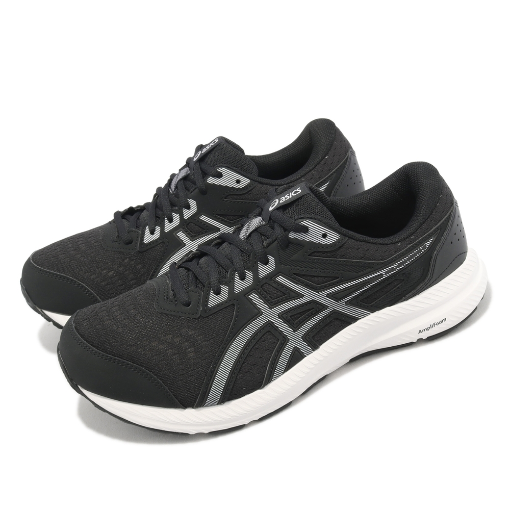 Asics 慢跑鞋 GEL-Contend 8 4E 男鞋 超寬楦 黑 白 入門款 亞瑟膠 亞瑟士 1011B493002