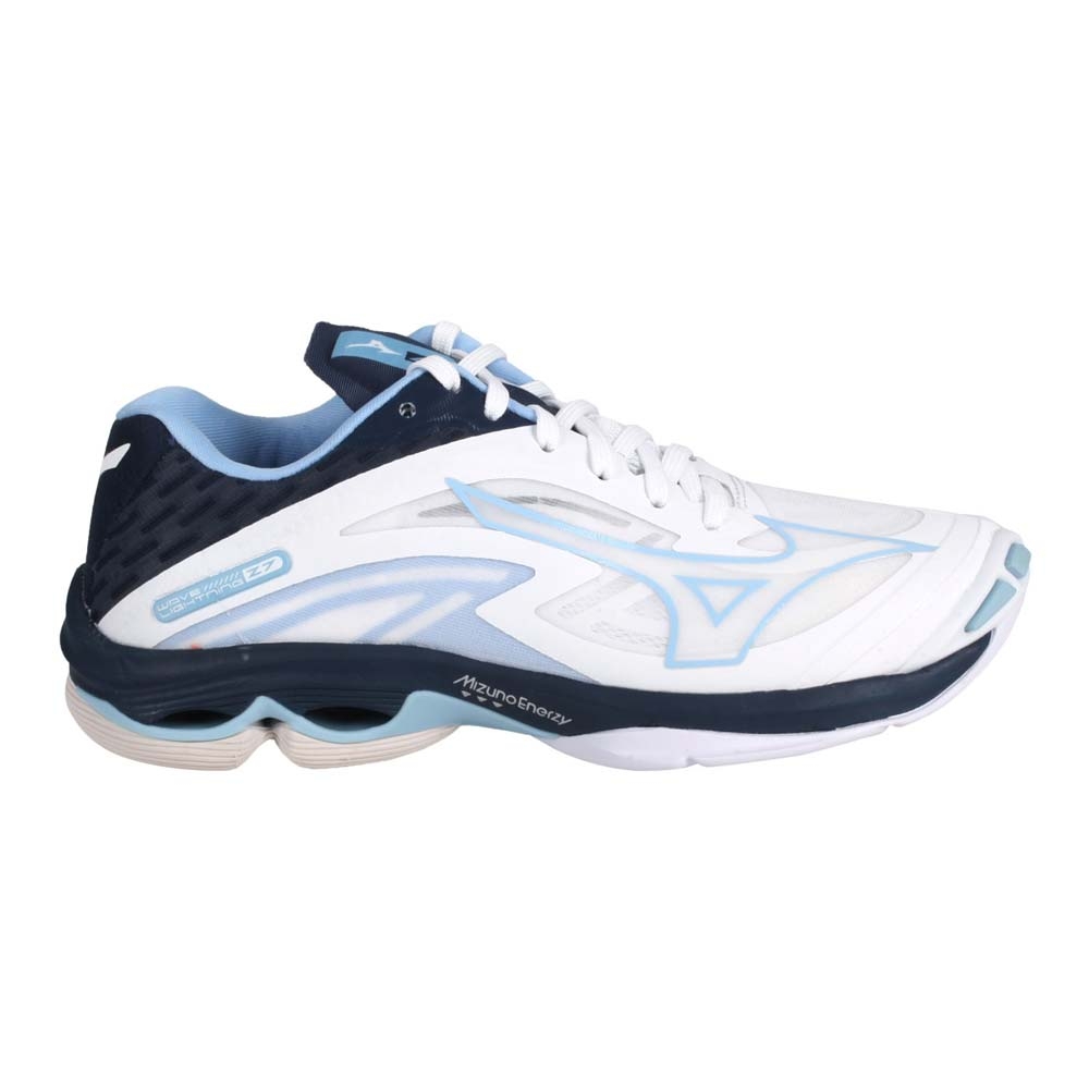 MIZUNO WAVE LIGHTNING Z7 男女排球鞋-訓練 美津濃 V1GA220025 白丈青淺藍