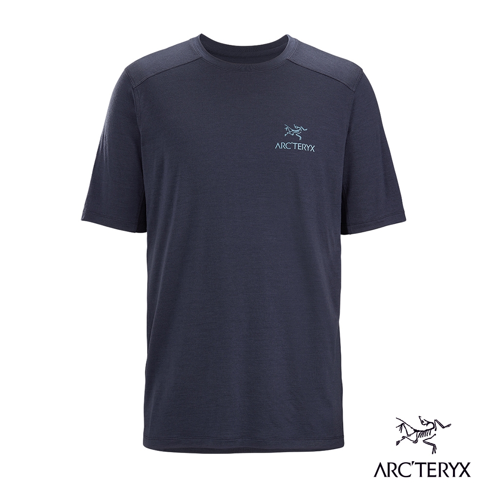 Arcteryx 始祖鳥 男 Ionia Arc'Word 羊毛短袖圓領衫 黑寶石