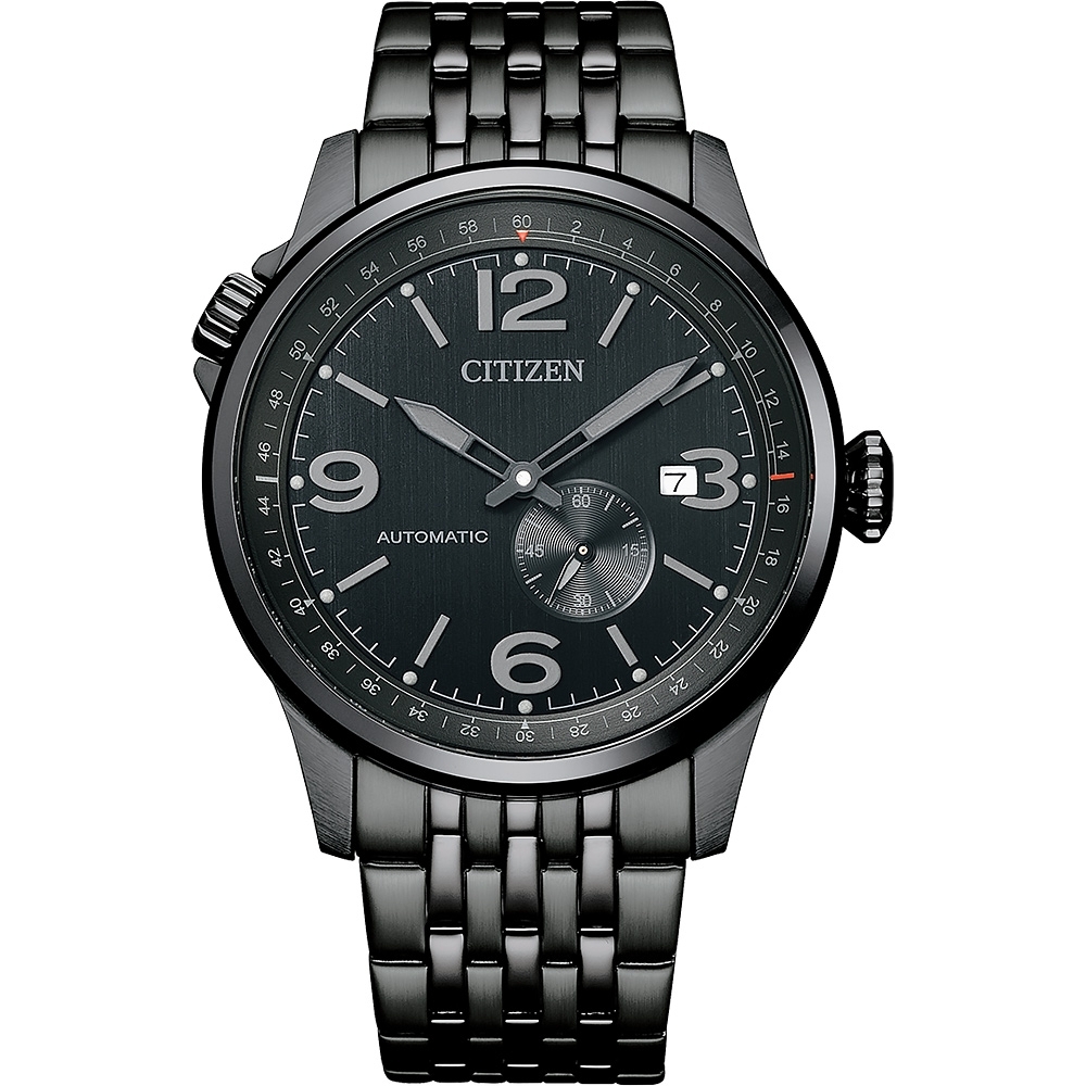 CITIZEN 星辰 Mechanical機械錶 不鏽鋼42.0mm 原廠公司貨 黑鋼帶 NJ0147-85E