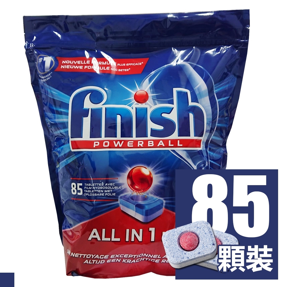 FINISH all in 1 軟化鹽 洗碗機洗碗錠 85 顆