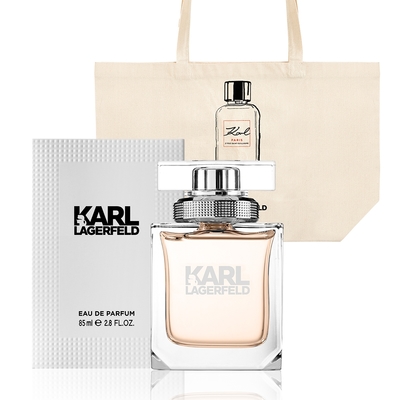 KARL LAGERFELD卡爾同名時尚女性淡香精85ml(贈卡爾品牌袋)