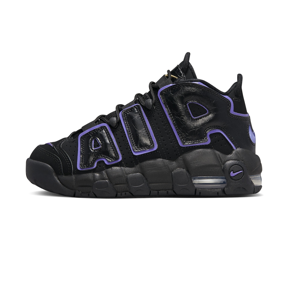 Nike Air More Uptempo (GS) 女鞋大童黑色大AIR 氣墊休閒鞋DX5954-001