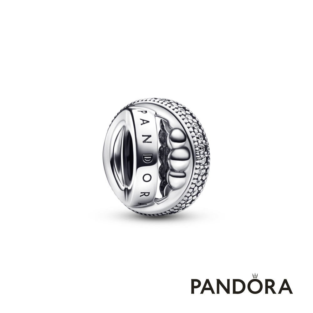【Pandora官方直營】Pandora Signature Logo 寶石圓珠串飾