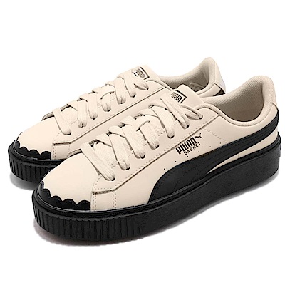 puma basket platform zwart