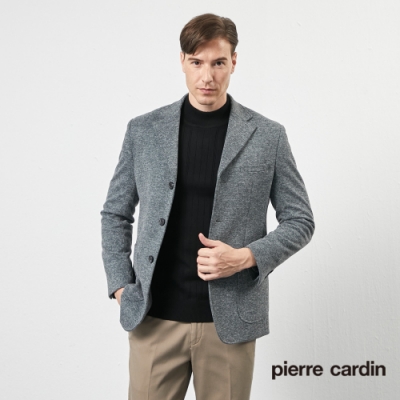 Pierre Cardin皮爾卡登 男款 都會時尚休閒西裝外套-灰色(5205573-96)