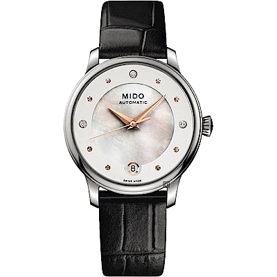 MIDO 美度 官方授權 BARONCELLI 永恆機械女錶 套錶組 送禮推薦 M0392071610600