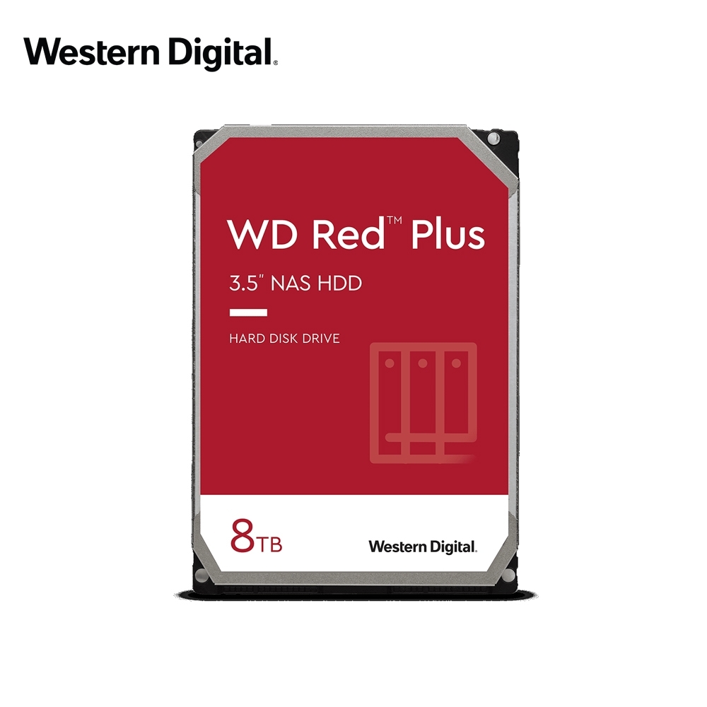 WD威騰 WD80EFAX 紅標Plus 8TB 3.5吋NAS硬碟