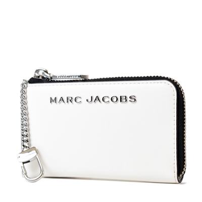 MARC JACOBS 十字紋證件/鑰匙零錢包-白色