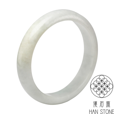 【漢石齋】天然翡翠A貨 手鐲玉鐲 細糯種(手圍17.1/版寬12.4mm)