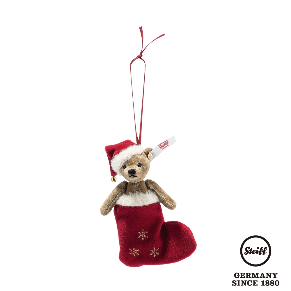 STEIFF 聖誕襪泰迪熊吊飾Christmas Teddy Bear Ornament限量版