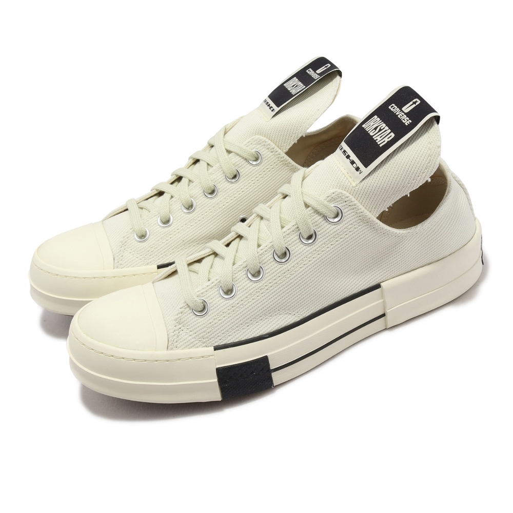 Converse 帆布鞋DRK STAR OX 男鞋女鞋白黑加長鞋舌聯名款Rick Owens