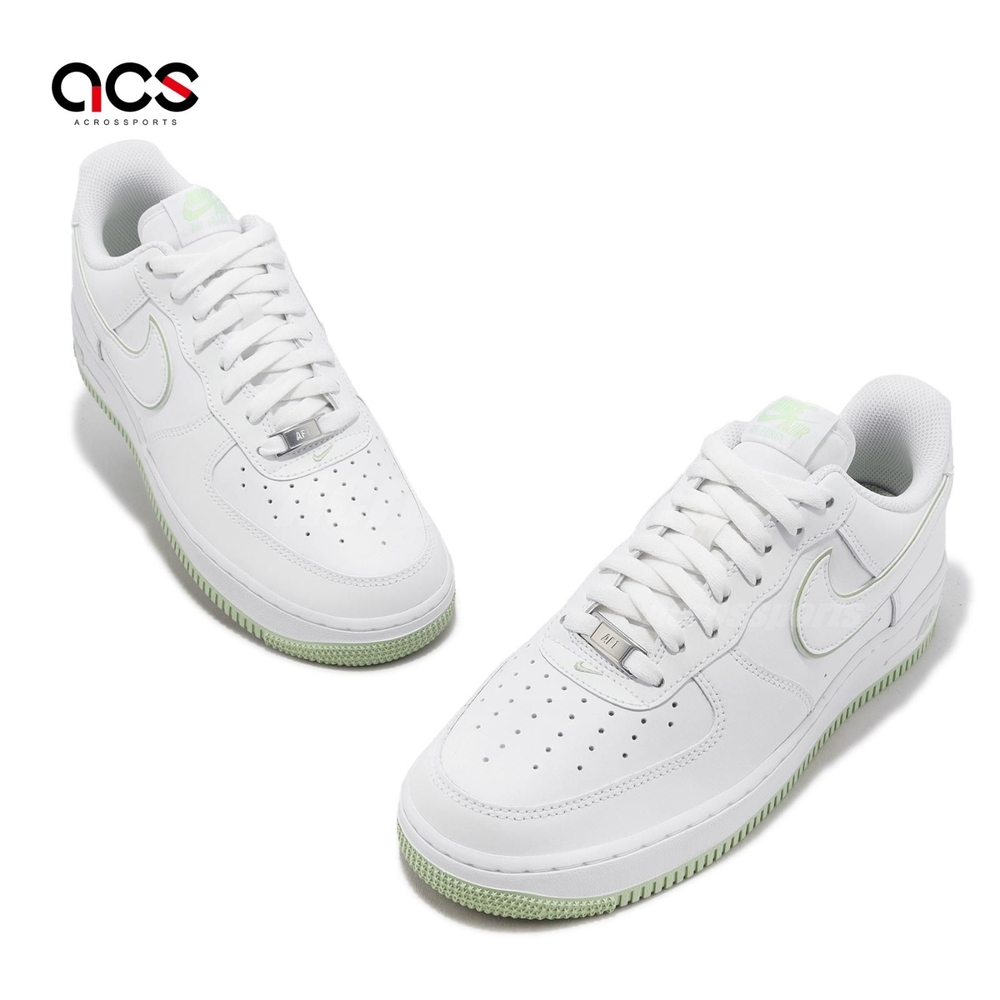 Nike 休閒鞋Air Force 1 07 白哈密瓜綠男鞋AF1 綠滾邊DV0788-105