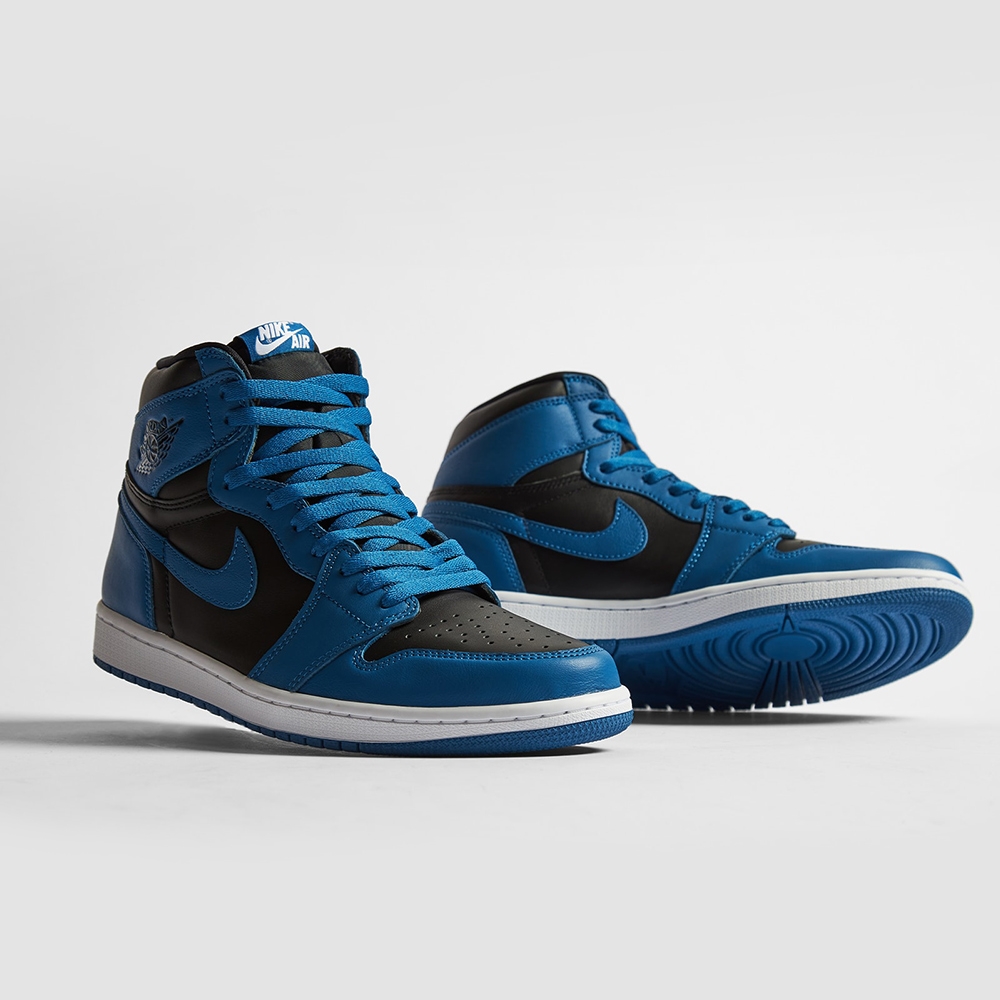 Nike Jordan 1 OG Dark Marina Blue 男鞋黑藍色經典AJ1 高筒休閒鞋