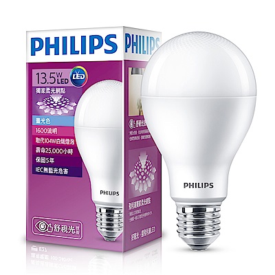 飛利浦 PHILIPS 第7代 舒視光 13.5W LED燈泡-黃光6入組