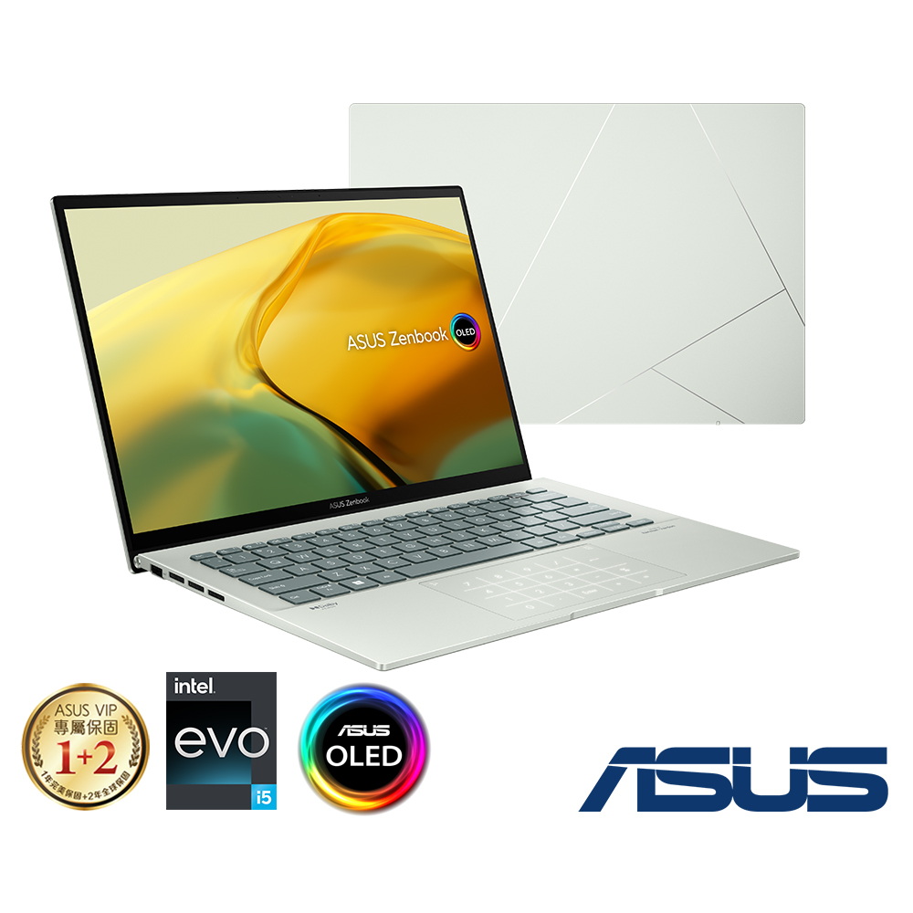 ASUS UX3402ZA 14吋2.8K筆電 (i5-1240P/16G/512GB/EVO/ZenBook 14 OLED/青瓷綠)