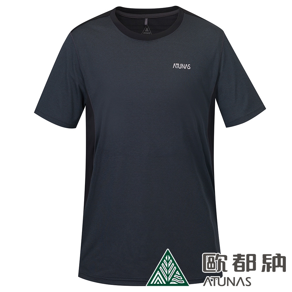 【ATUNAS 歐都納】男款ATUNAS-TEX吸濕排汗短袖T恤A2TS2208M灰/防曬透氣/快乾舒適/休閒旅遊/登山健行