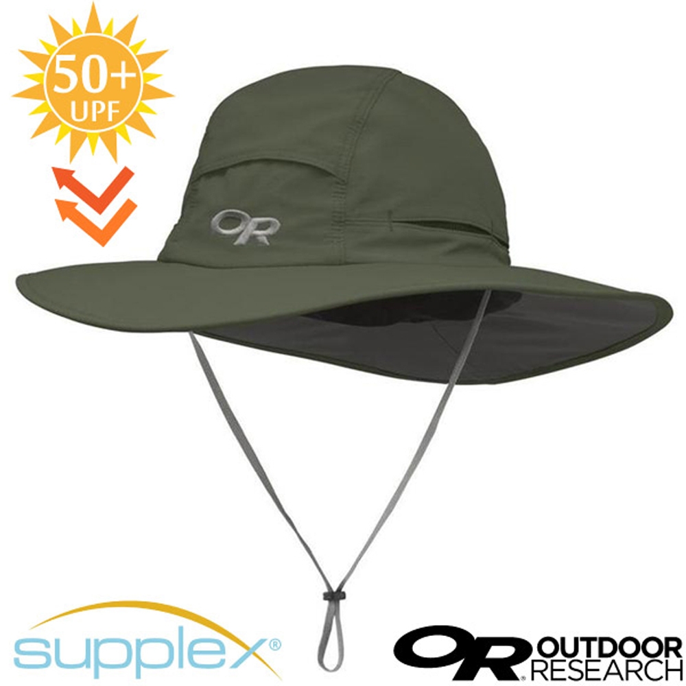 Outdoor Research Sombriolet Sun Hat 超輕多孔式防曬抗UV透氣大盤帽子(UPF 50+).圓盤帽_軍綠, 棒球帽/鴨舌帽