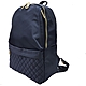 【Misstery】後背包下口袋格紋樣式休閒旅遊防潑水後背包-黑 7175BK product thumbnail 1