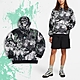 Nike 帽T ACG Hoodie 男款 黑 綠 保暖 寬版 長袖 連帽上衣 拼接風帽 DV9097-493 product thumbnail 1