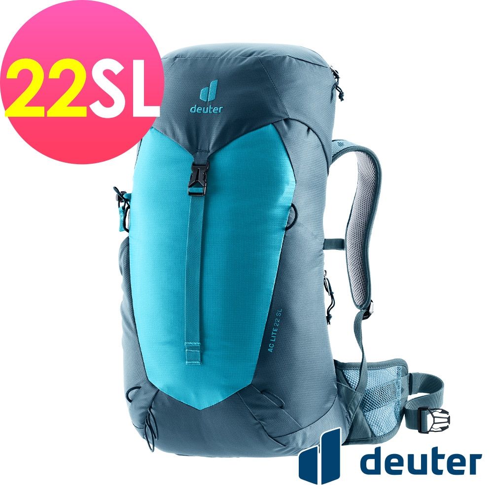 【deuter 德國】AC LITE 22SL網架直立式透氣背包3420724藍/單攻登山包/健行包/戶外休閒包*