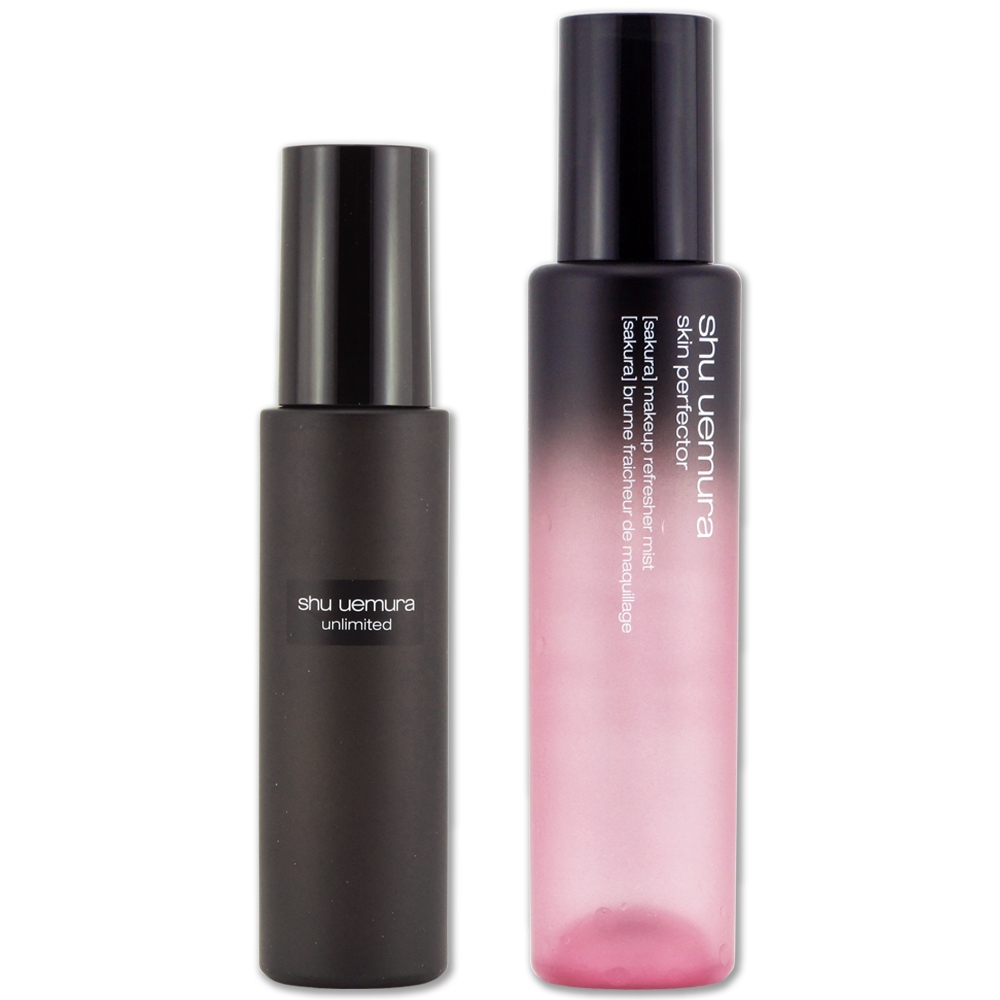 shu uemura 植村秀 無極限持久定妝噴霧 100ml+極上完美持妝噴霧-櫻 150ml