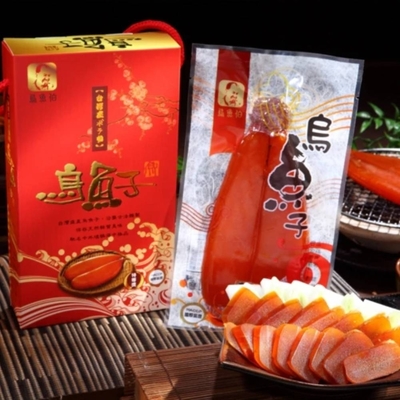 烏魚伯 頂級野生三兩烏魚子禮盒 2入裝/225g/盒