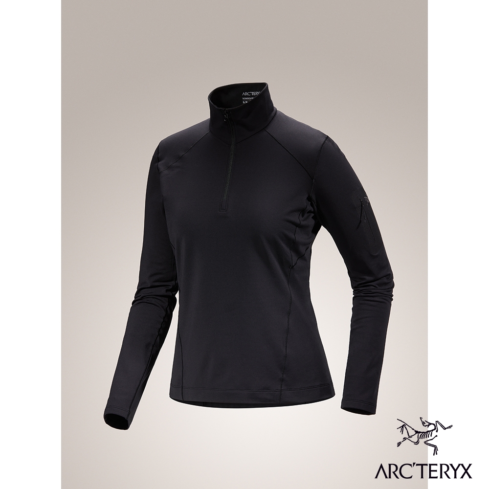 Arcteryx 始祖鳥 女 Rho 刷毛套頭衫 黑