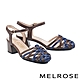 高跟鞋 MELROSE 愜意編織造型Y字踝帶羊皮高跟鞋－咖 product thumbnail 1