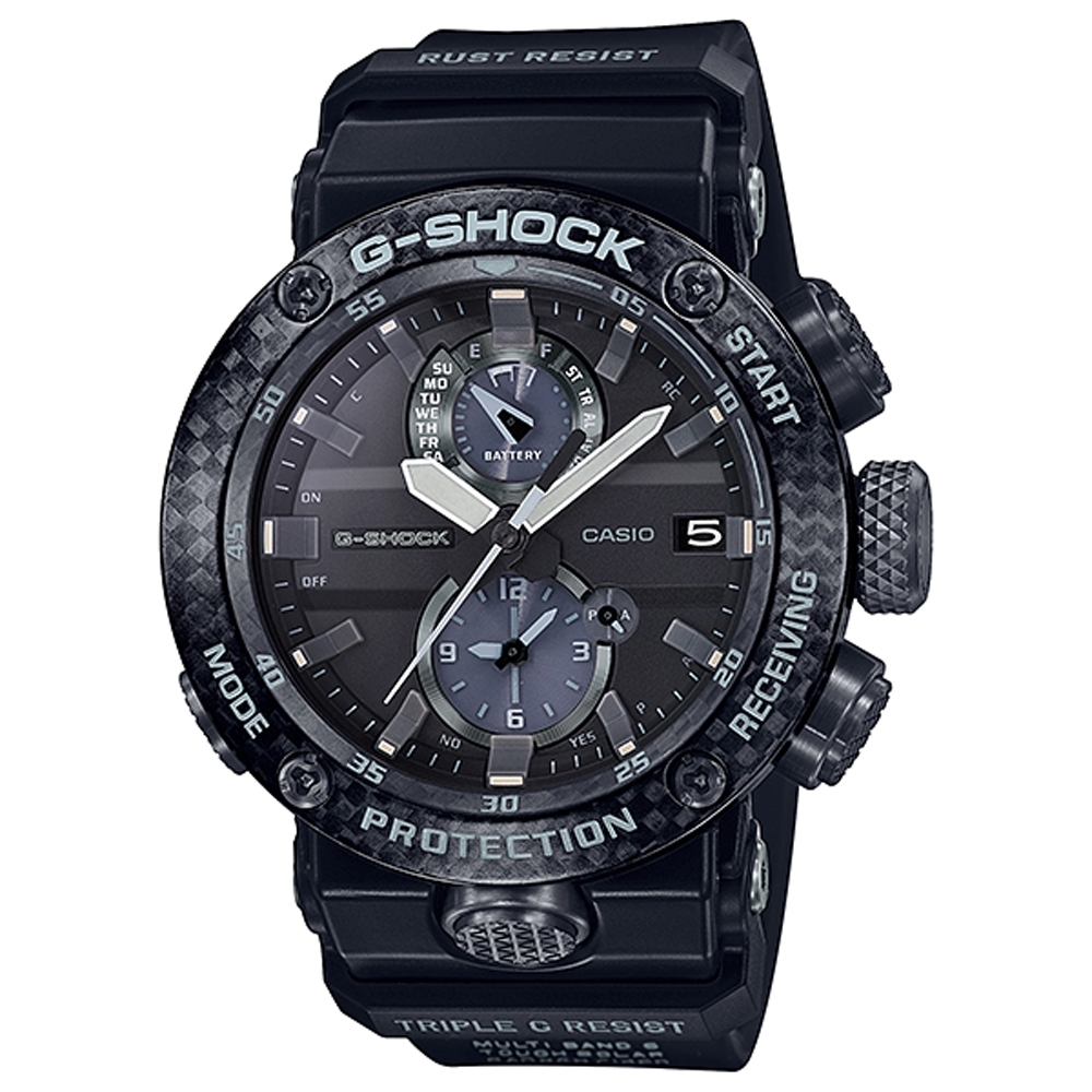 G-SHOCK 強悍碳纖維太陽能藍芽智慧飛行錶(GWR-B1000-1A)-46.4mm