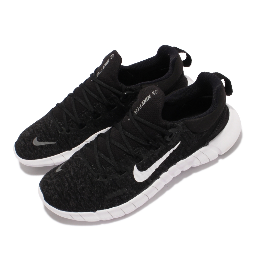 Nike Free RN 5 0 Next Nature 女鞋 慢跑鞋 輕量 襪套 貼合包覆 避震泡棉 黑 白 CZ1891-001