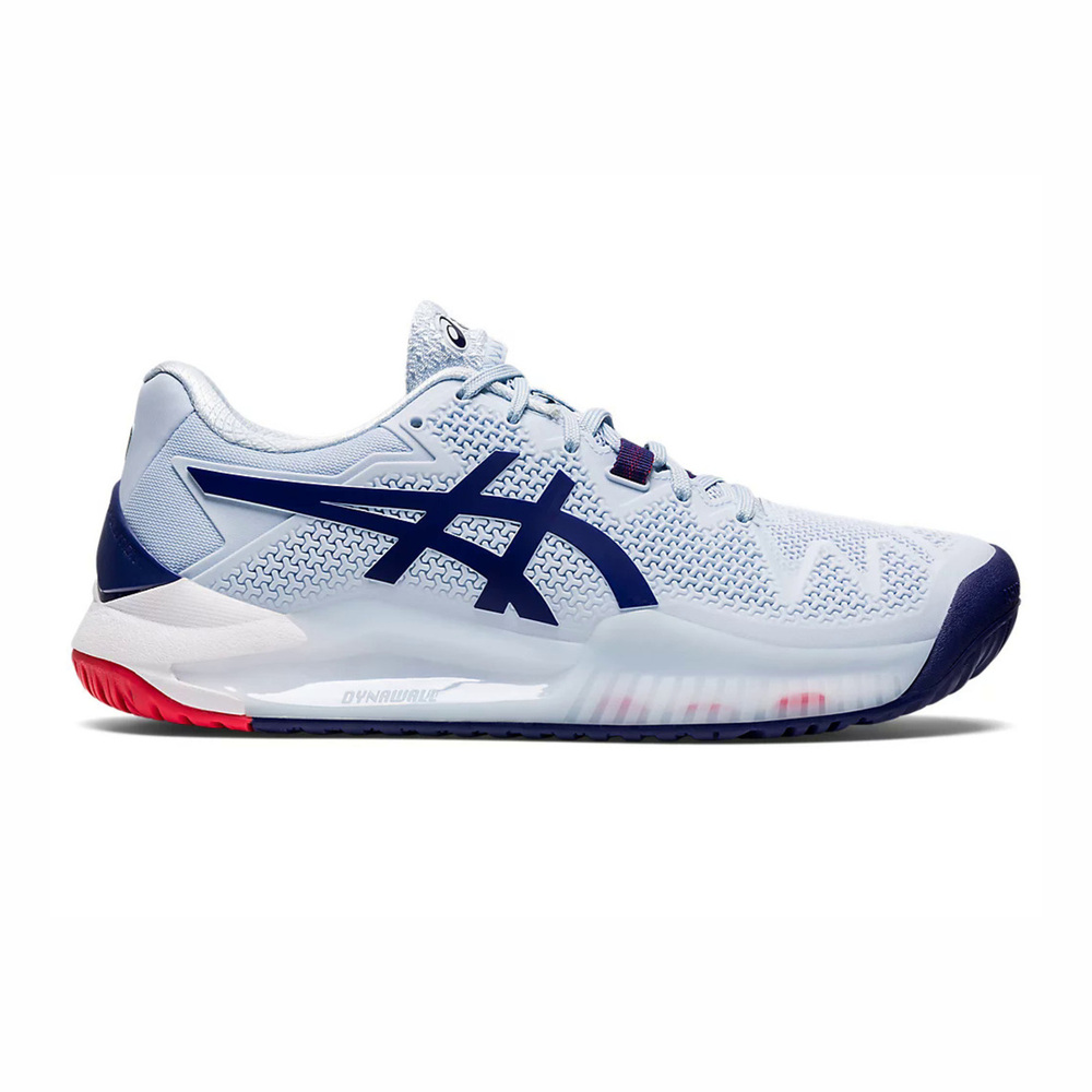 Asics GEL-Resolution 8 D [1042A097-407] 女網球鞋寬楦運動訓練避震淺