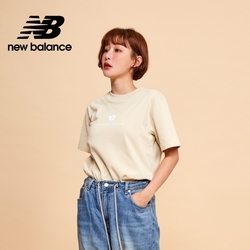 [New Balance]SDS可愛小花親膚短袖上衣_女性_奶茶色_A