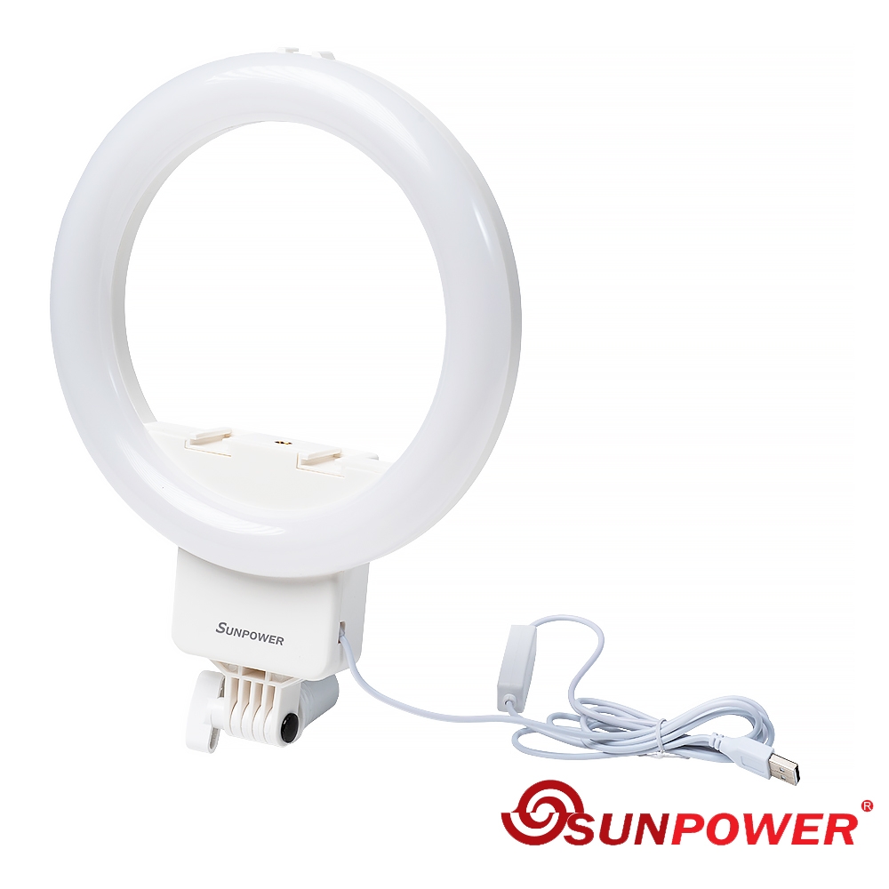 SUNPOWER MP-2 LED 雙色溫 彩妝補光燈 (公司貨) 化妝燈 美妝燈 網美燈 直播 美甲 閱讀燈