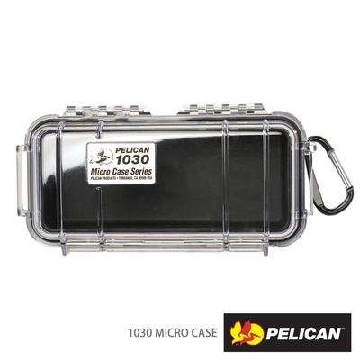 美國 PELICAN 1030 Micro Case 微型防水氣密箱 透明-黑色