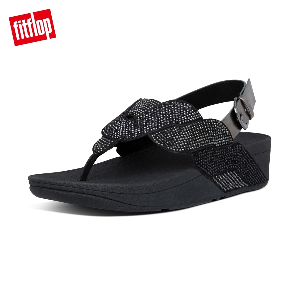 FitFlop PAISLEY ROPE BACK-STRAP SANDALS後帶涼鞋-女(靚黑色)