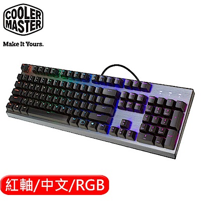 Cooler Master 酷媽 CK350 RGB 機械電競鍵盤 紅軸 中文