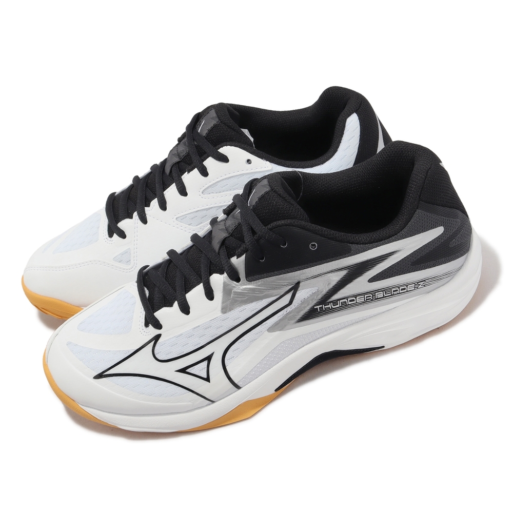 Mizuno 排球鞋Thunder Blade Z 男鞋白黑室內運動羽桌球入門款美津濃 