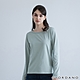 GIORDANO 女裝純棉素色圓領長袖T恤 - 52 翡翠綠 product thumbnail 1