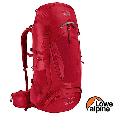 英國 LOWE ALPINE Manaslu 65:75 輕量透氣健行登山背包_鉛紅