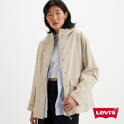 Levis 女款 防風連帽外套 / 防潑水 / 袖口可調節