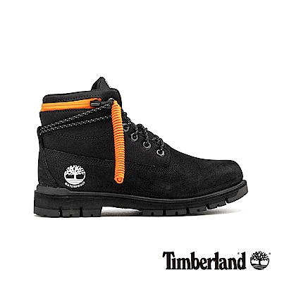 Timberland 男款黑色拉鍊領反摺靴|A24AD