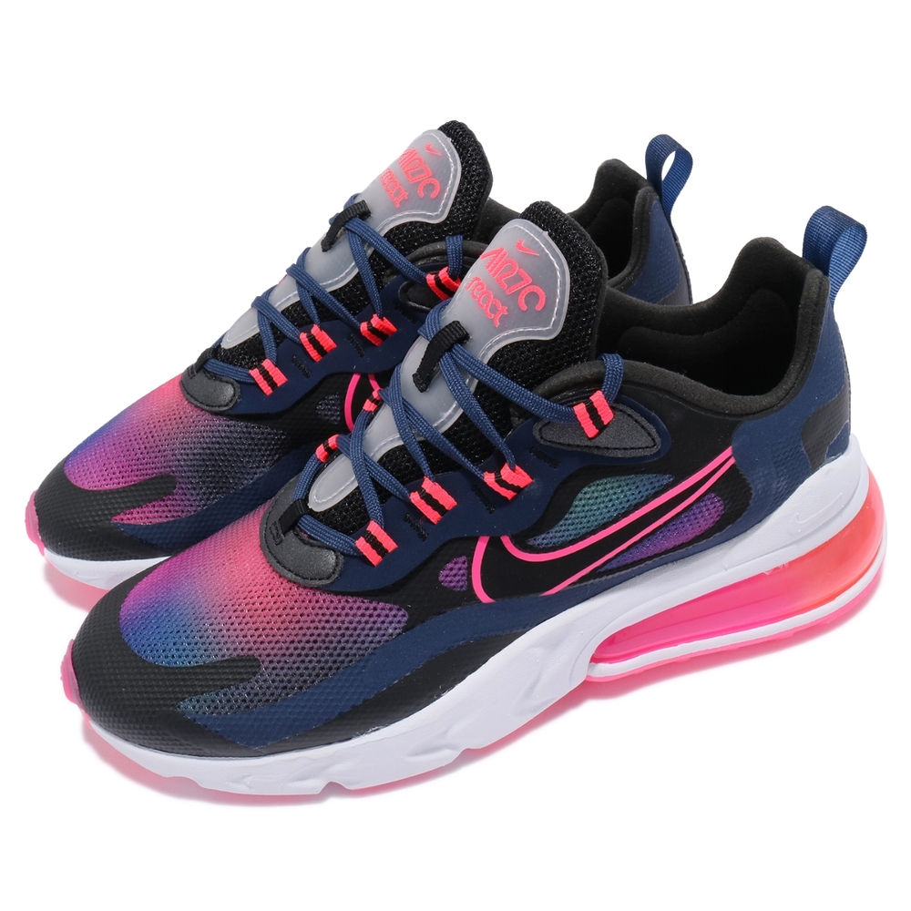 Nike 休閒鞋 Air Max 270 React 女鞋 氣墊 舒適 避震 簡約 球鞋 穿搭 藍 粉 CK6929400