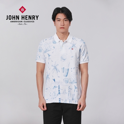 JOHN HENRY 小島海洋POLO衫-藍色