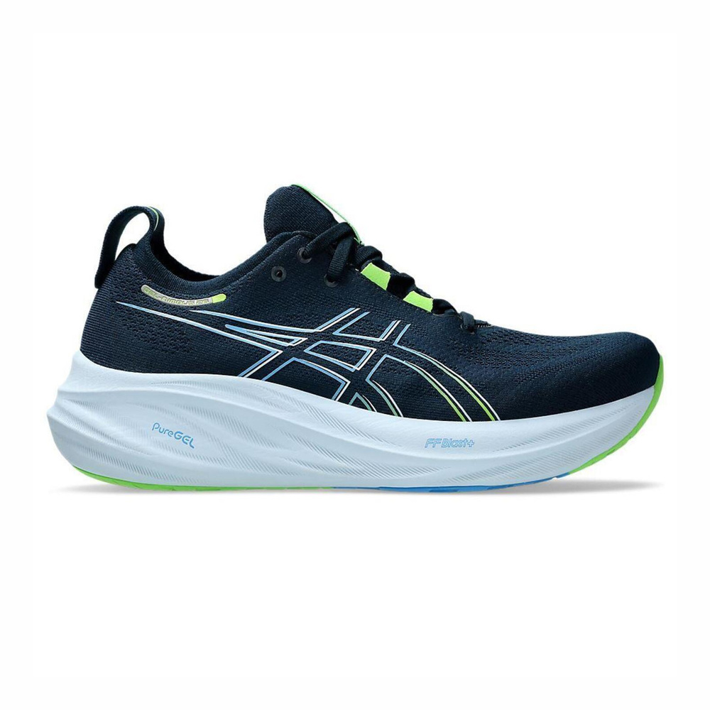 Asics GEL-Nimbus 26 2E [1011B795-400] 男慢跑鞋運動路跑寬楦緩衝藍綠